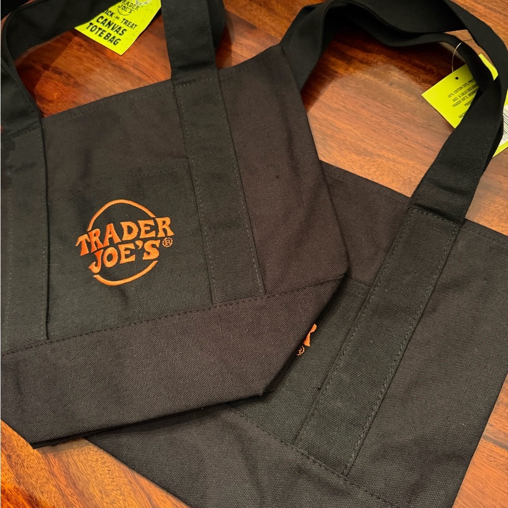 Trader Joe's Black Tote Bags mini